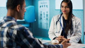 Dottoressa indiana in una clinica internazionale